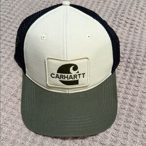 Carhartt Cream and Olive Green Cap